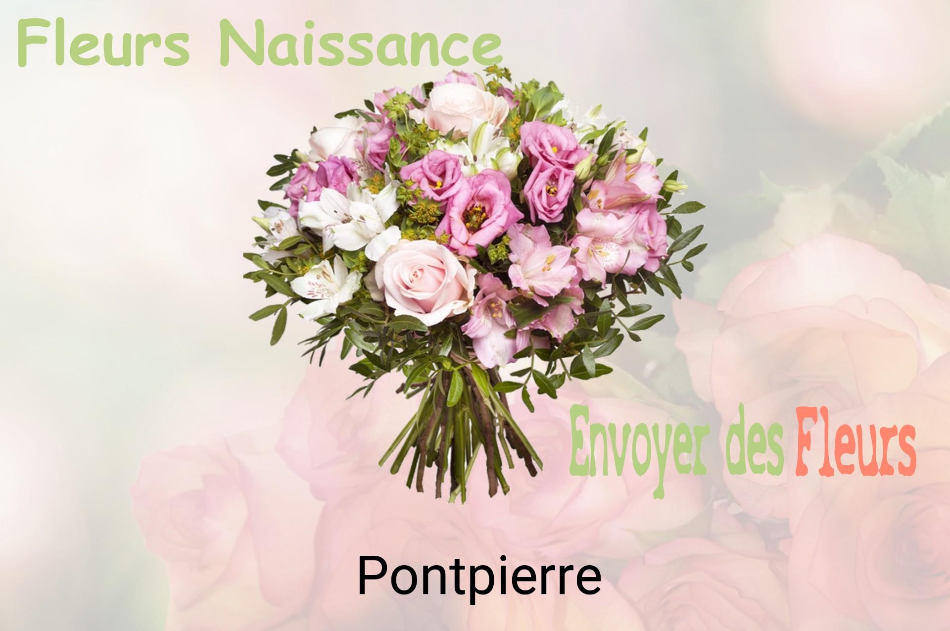 Bouquet de fleurs de naissance livré à Pontpierre